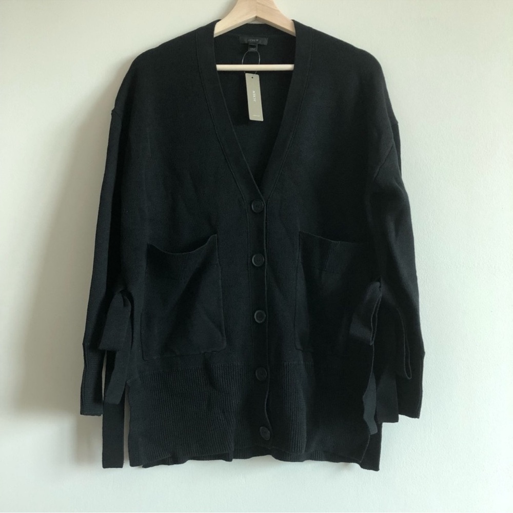J.Crew Slouchy Cardigan with Side Ties - Picture 5 of 9